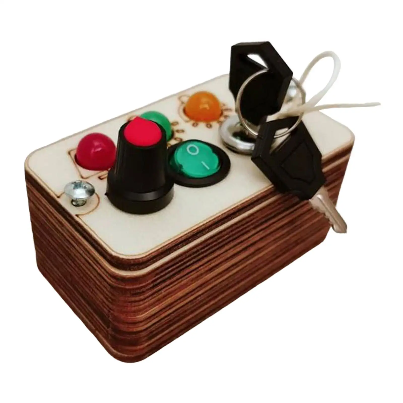 

Busy Board with LED Educational Activities Toddlers Sensory Toys for Kindergarten Birthday Gifts Babies Children Ages 1+