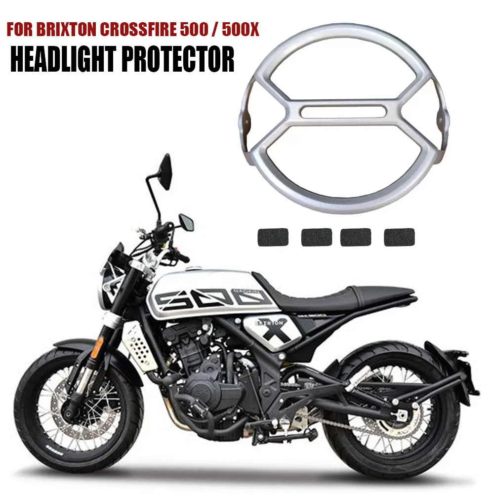 For Brixton Crossfire 500 X 500X Motorcycle Accessories Headlight Protector Guard Grille Cover Protection Headlamp Guard Parts