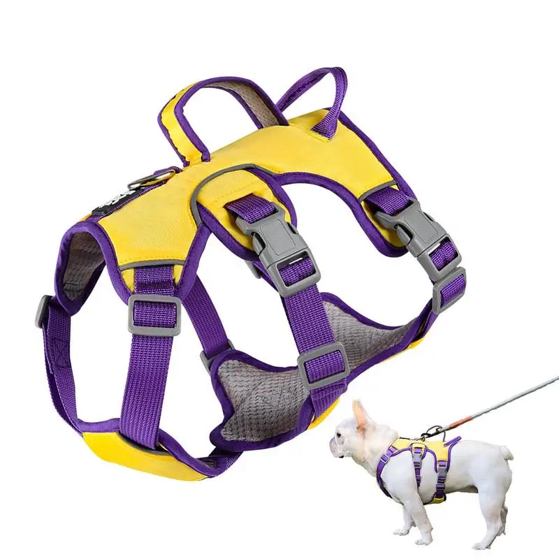 

Pet Harness Adjustable Reflective Breathable Dog Harnesses For Small Medium Large Dogs Outdoor Walking Training Dog Supplies