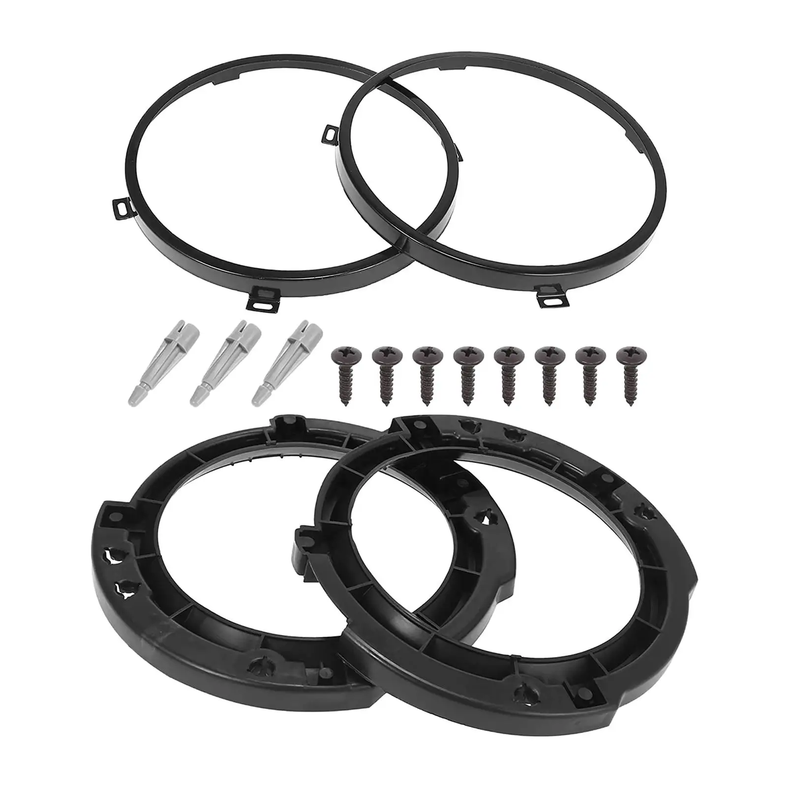 

2x Headlight Bracket Accessory for Jeep Wrangler JK 2007-2017