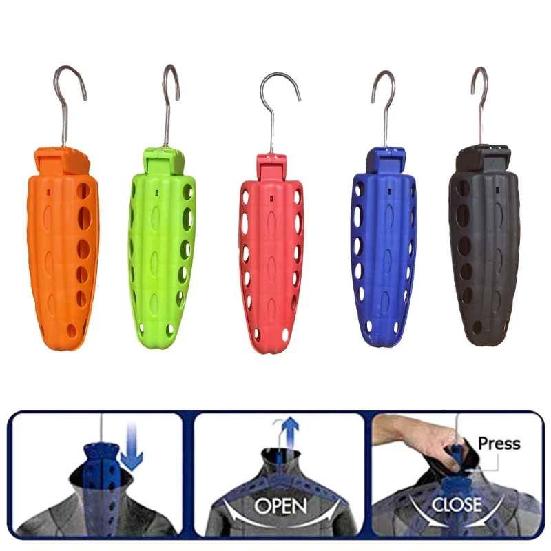 

2024 New Folding Hanger Stand Portable Dive Suit Hanger Wetsuit Hanger Diving Rack Vented Hanger Convenient and Space-Saving