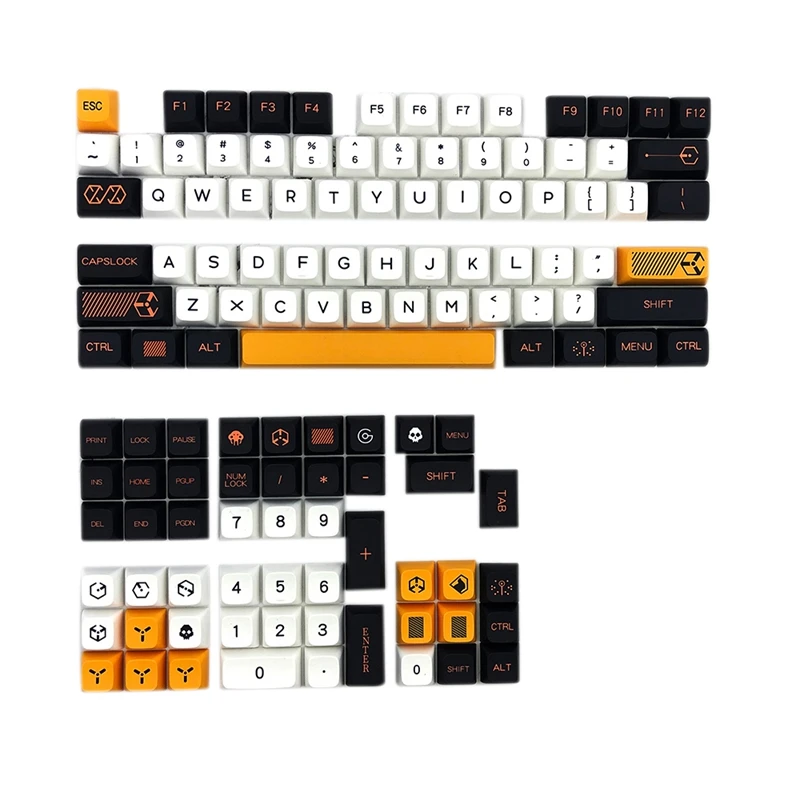 

Механическая клавиатура 126 клавиш XDA Profile PBT DYE-SUB Virtual War Keycap для переключателей Cherry MX 61/84/87/104/107