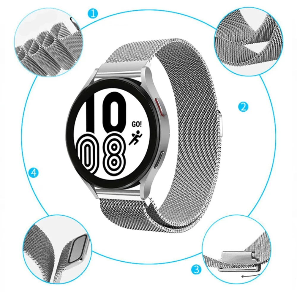 22mm Loop for KOSPET TANK T2 M2 Strap Magnetic Stainless Steel Metal Wrist Bracelet for KOSPET TANK M2 Band Accessories