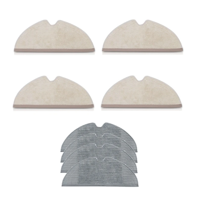 

4PCS Mop Cloth Kits with 4PCS Mop Full-Wool Mopping Cloth Floor Wiping Cloth for Xiaomi 1C/F9/D9 Sweeping Robot