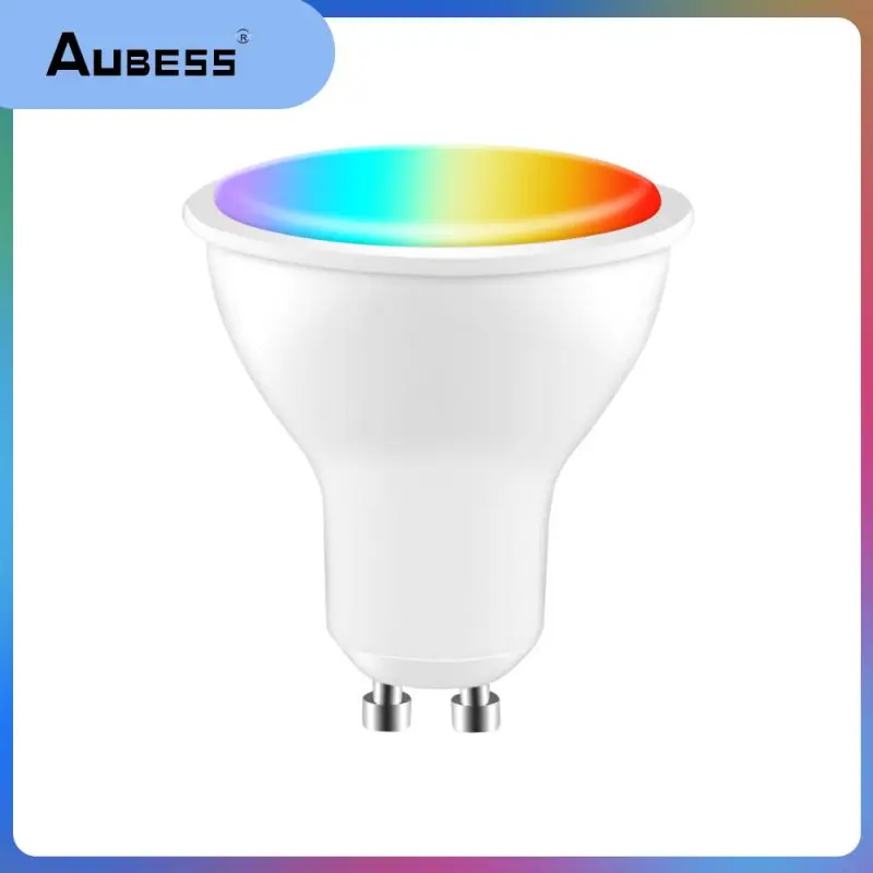 Work With Alexa Google Home Led Light Bulb 100-240v Smart Gu10 Light Bulb Tuya Zigbee Dimmable Lamp Smart Home Voice Control