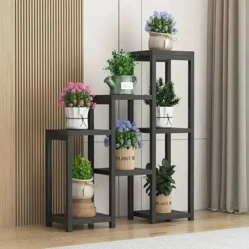 Фото Современная эстетичная полка-стеллаж для растений Plantenrek: для дома, балкона, гостиной. Легкий люкс, органайзер для цветов и растений. Мебель для дома. №2