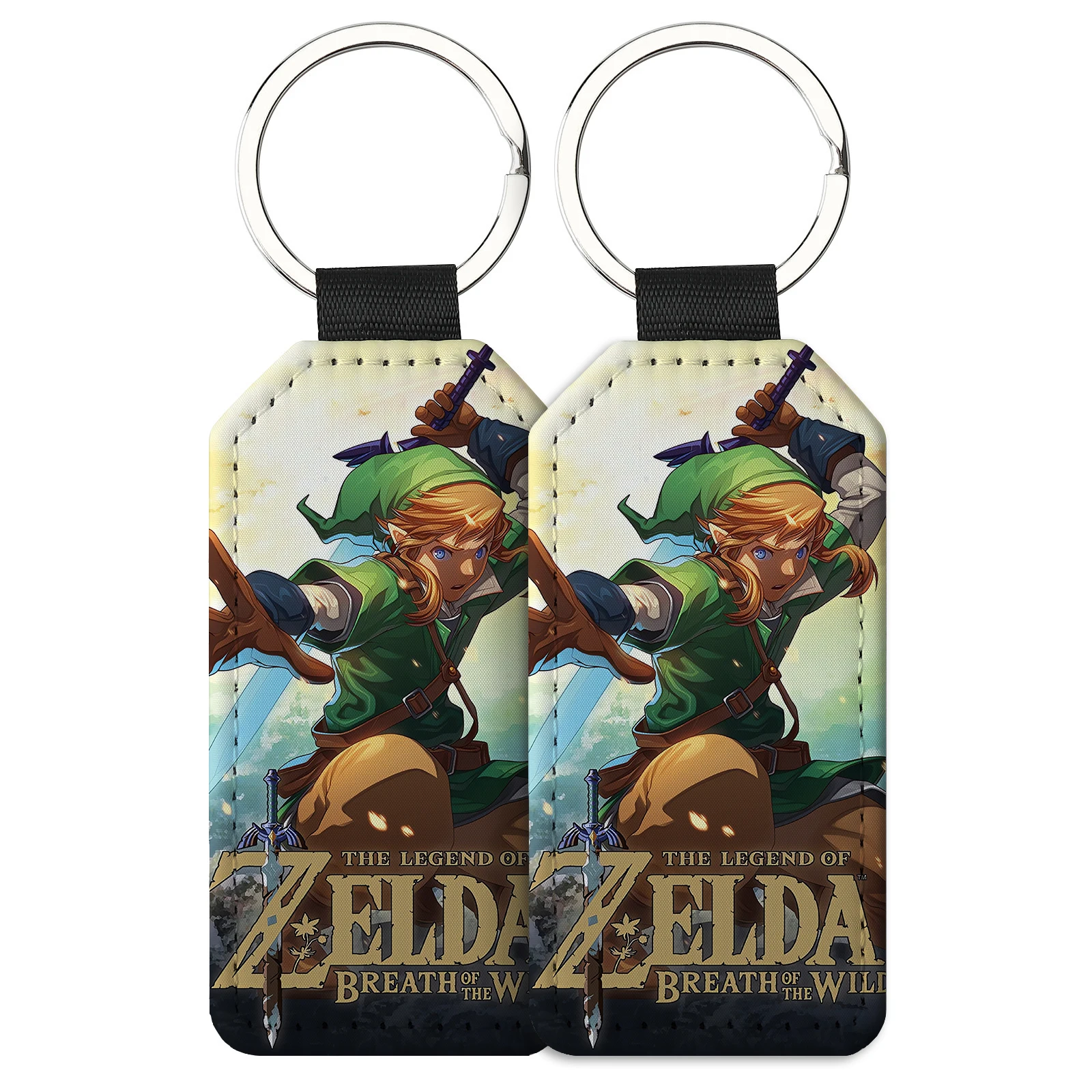 Новые брелоки Zelda с принтом персонажей аниме-игр, мультяшные брелоки для ключей от машины, подвески для рюкзаков и кошельков, подарки на день рождения (art.: 3920dba71da5d) - 3920dba71da5d