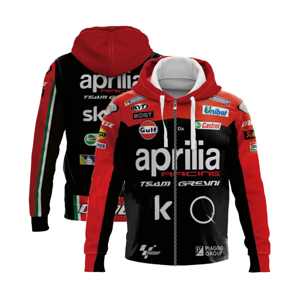 

2022 Spring And Autumn Hot Sale Apulia Motorcycle Outdoor Riding Off-Road Zipper Hoodie Men's Racing Enthusiast Sports Jacket
