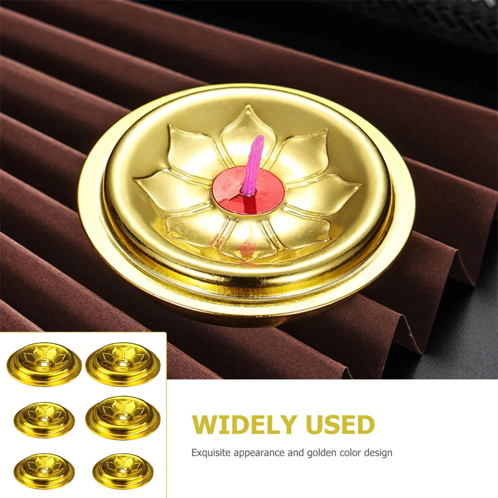 Подставка для лампы подсвечник Ghee масла алтарь золотые дужки металлическая