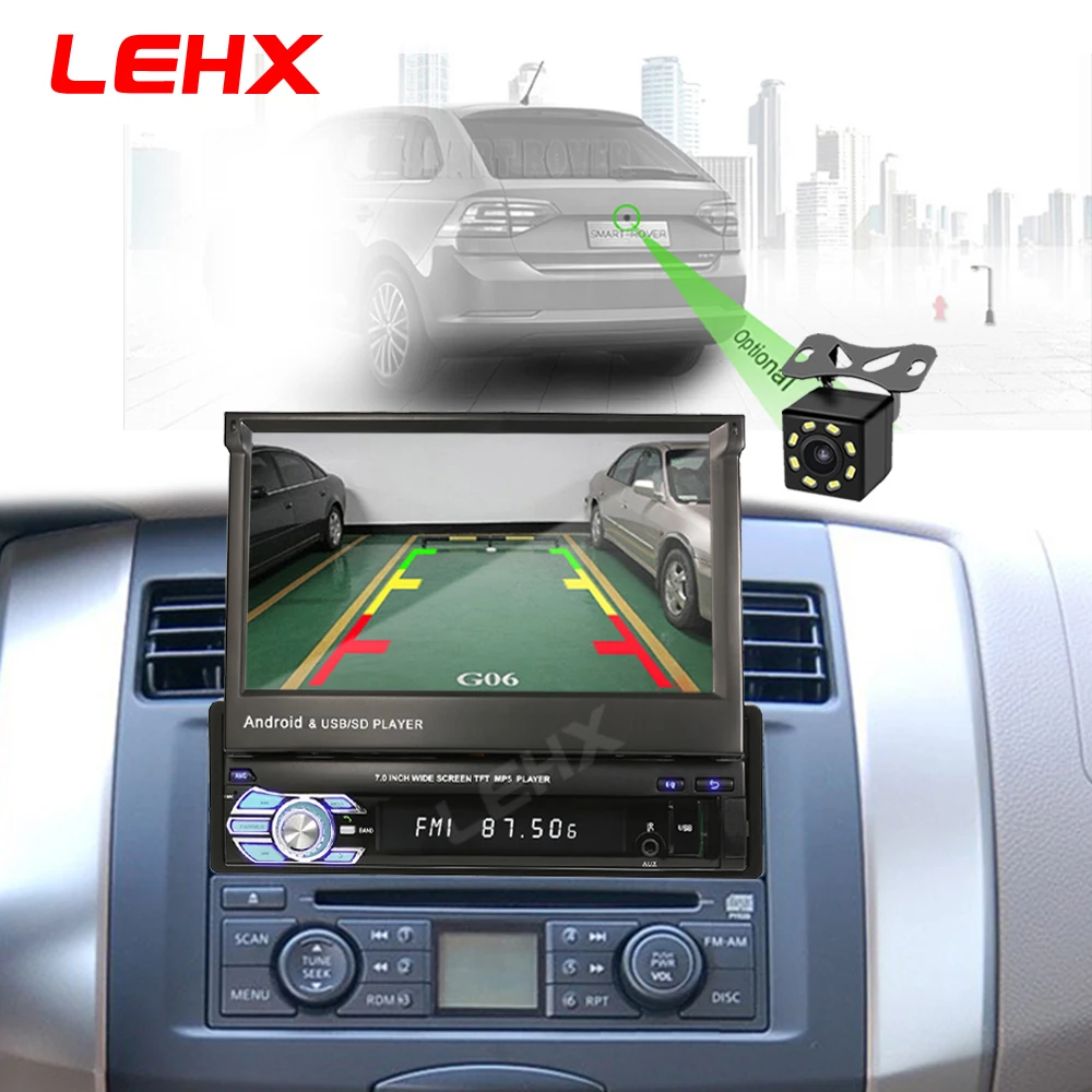LEHX 1 Din Android 9 0 WiFi Авторадио Navig автомобильное радио мультимедийный видеоплеер MP5