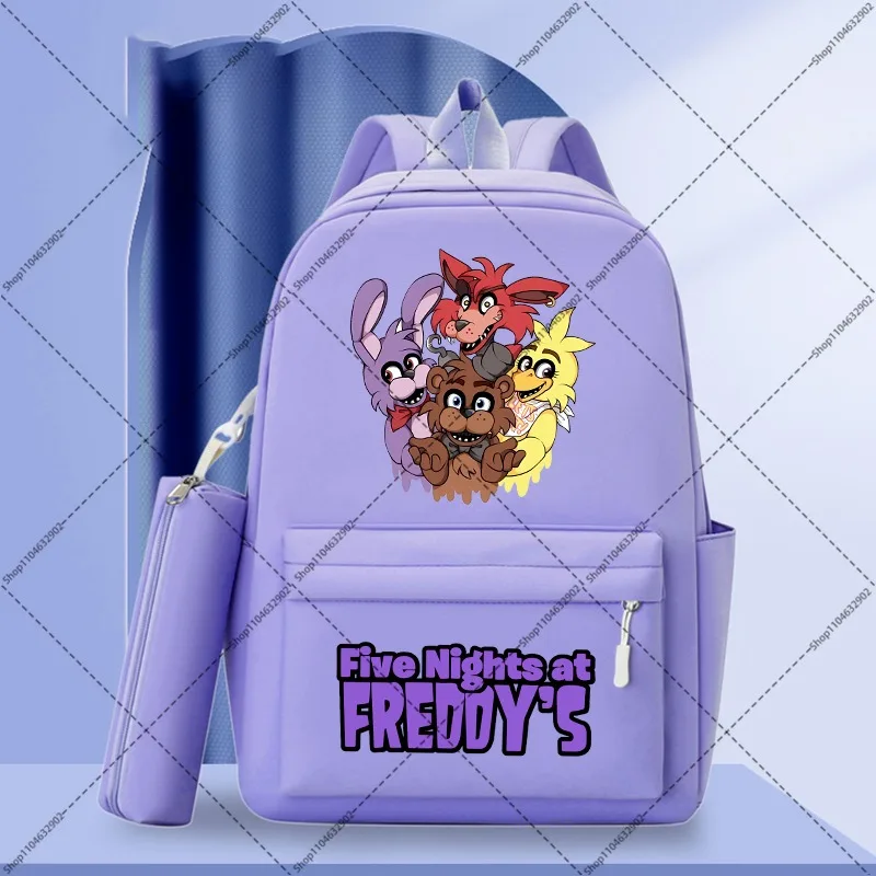 Фото Школьный рюкзак FNAF Five Nights At Freddy's, портативные рюкзаки с мультяшным аниме-принтом, рюкзаки для мальчиков и девочек, подарки на школьные праздники №4
