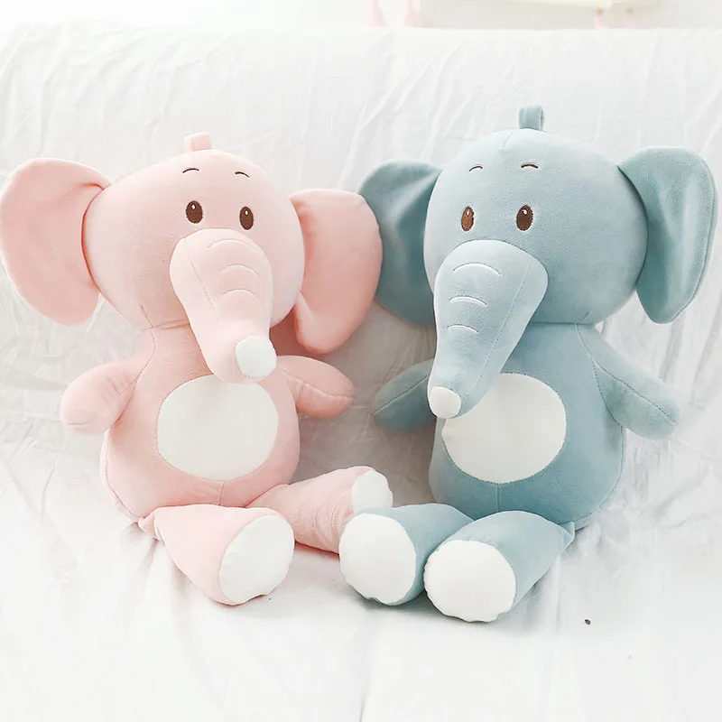 

80cmKawaii Soothe Elephant Plush Doll Cute Soft Stuffed animal Doll for Babies Pillow Bed Room Decor Kid Toy Children Girls Gift