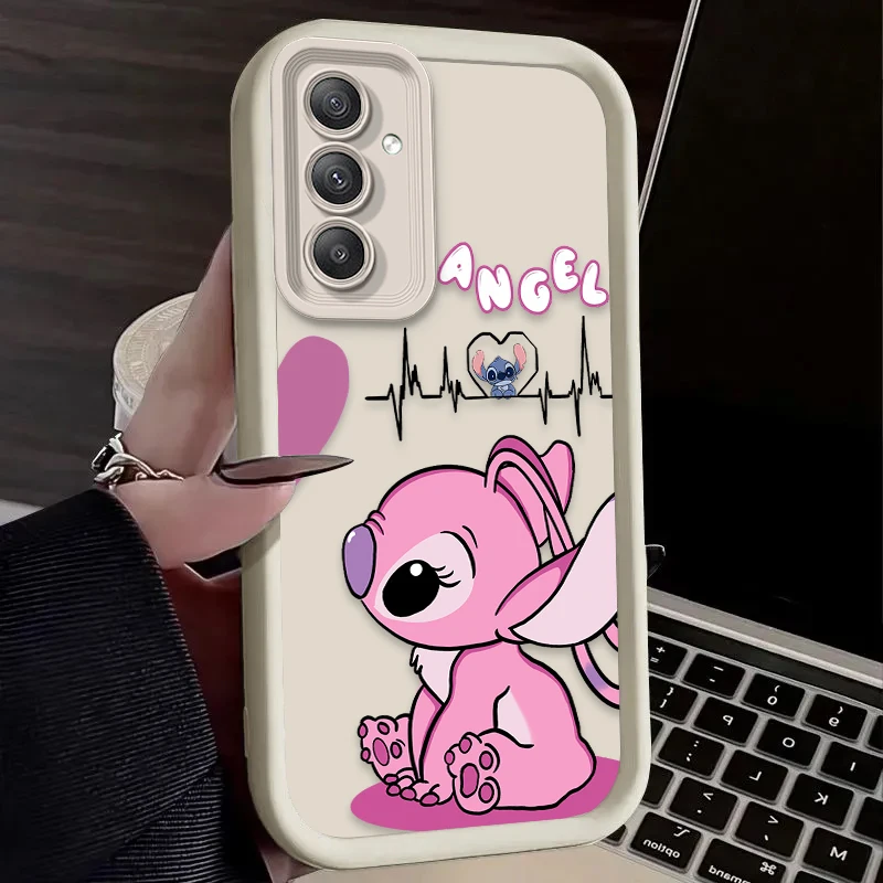 Cute Disneys Stitchs Phone Case for OPPO A5 A7 A16 A17 A38 A53 A54 A55 A58 A72 A74 A76 A78 A94 A98 4G 5G Cover
