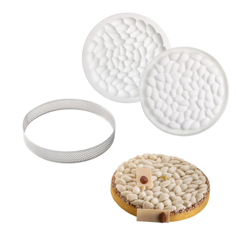 

New Almond Silicone Pastry Mold Apricot Kernel Tart Cookie Cake Mold DIY Home Baking Mould Bakeware Tools