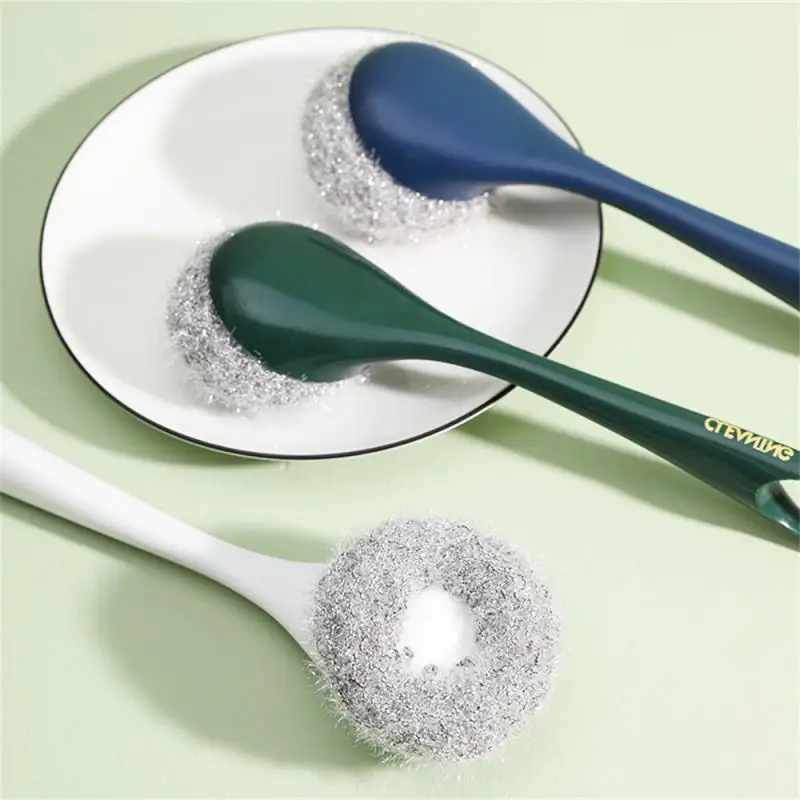 

Multifunctional Convenient Long Handle Brush Pot Brush Cleaning Brush Can Be Hung Pot Wash Kitchen Utensil Cleaning Brush