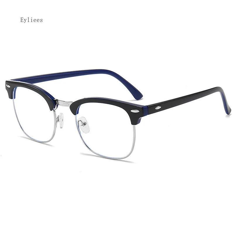 Классические полубез оправы антирадиационные очки с защитой от синего света