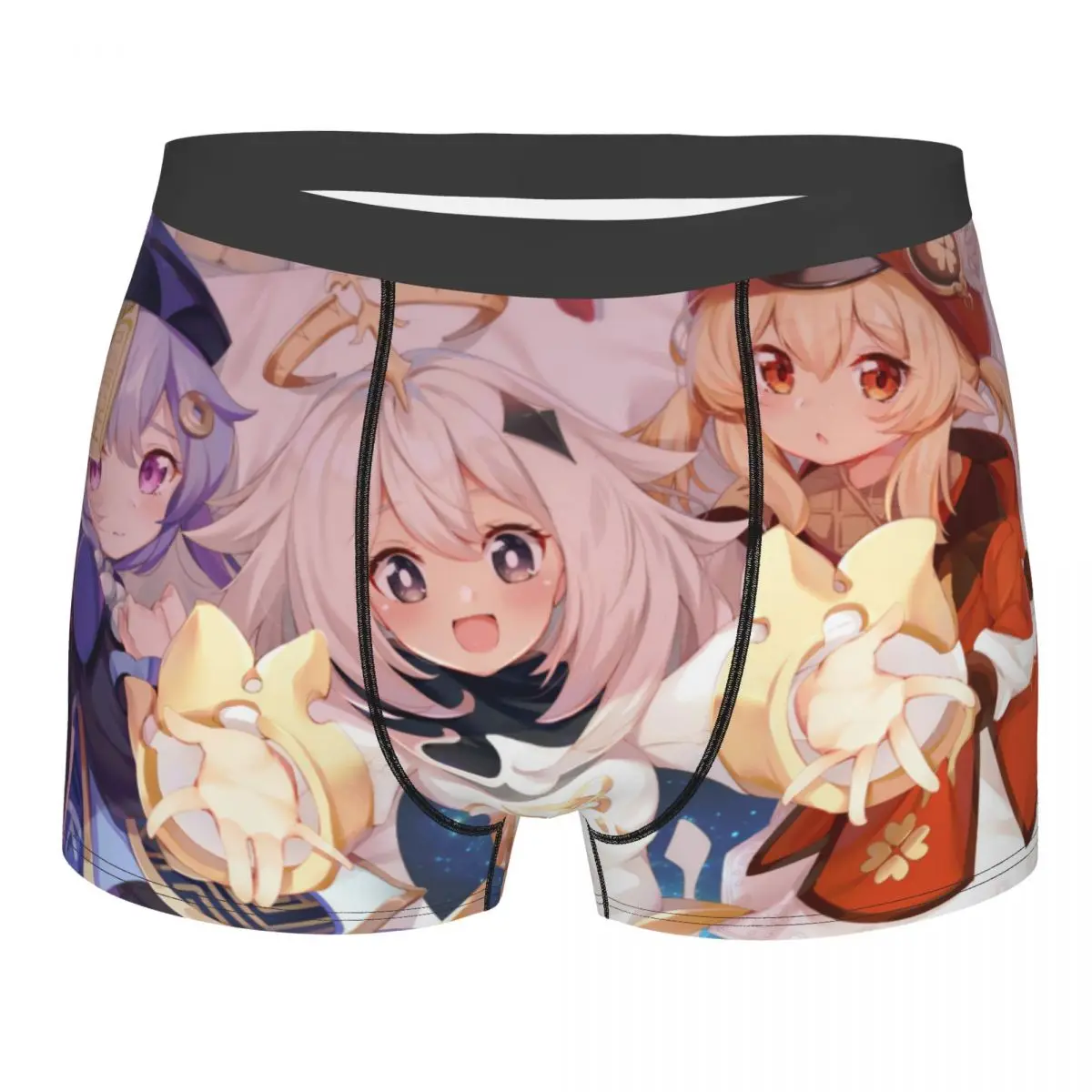 

Klee Genshin Impact Qiqi Loli Paimon Men's Underwear Anime Girl Boxer Briefs Shorts Panties Funny Soft Underpants for Male S-XXL