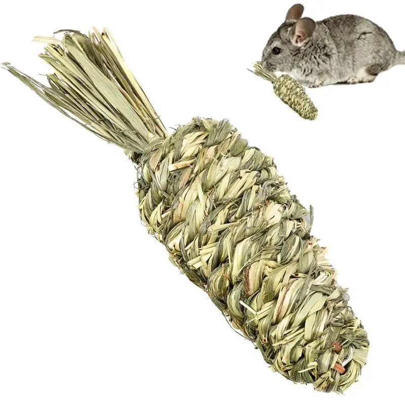 

Grass Ball Grass Ring Pet Teeth Grinding Toys Hamster Rabbit Chew Toy Tooth Cleaning Molar Small Animal Accessories