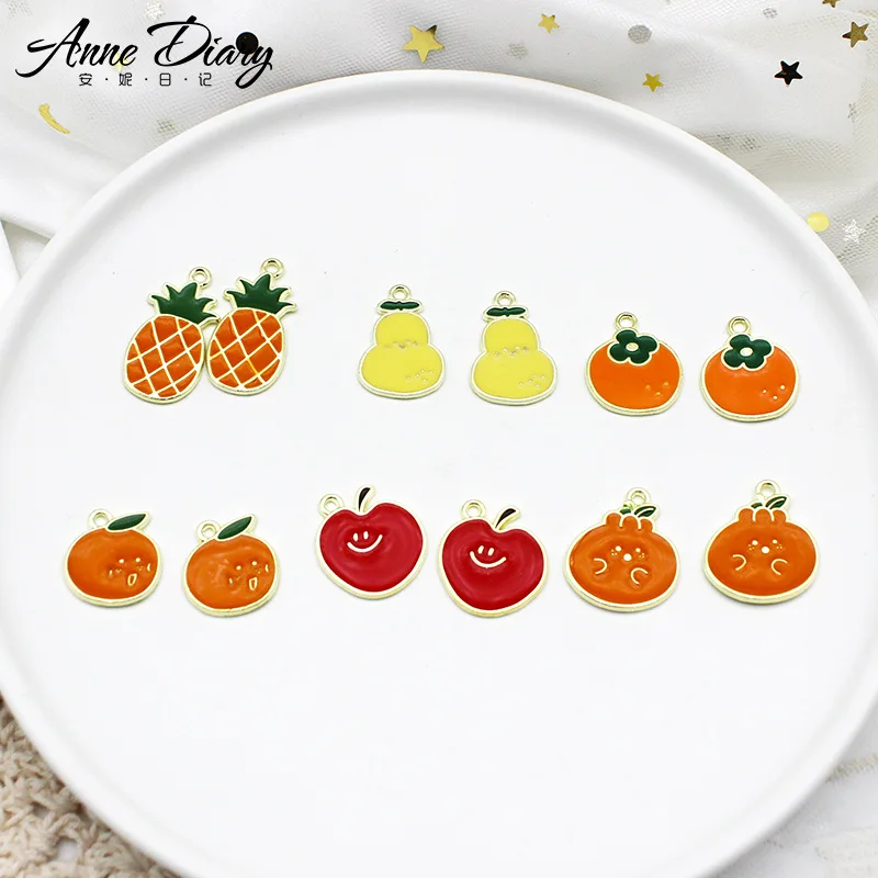 

2PCS Cartoon Alloy Earring Keychain Necklace Pendant for Jewelry Making Bracelet Charms DIY Crafting Jewelry Accessories