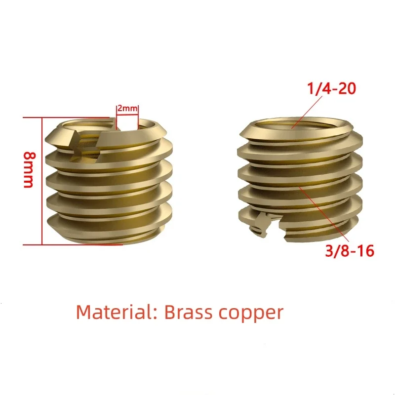 10 шт. винтовой адаптер для штатива 3/8 дюйма 1/4