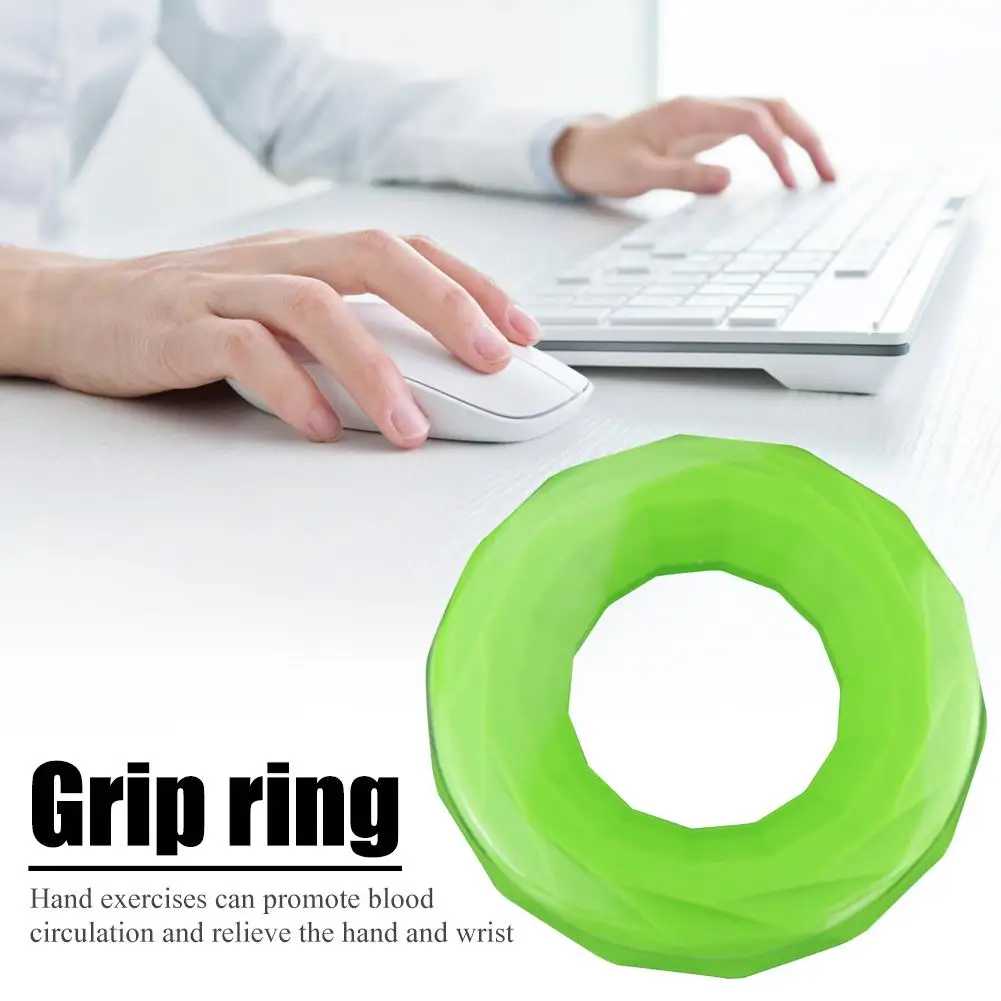 

Durable Hand Grips Solid Color Wear-resistant Silicone Hand Gripper O Shape Ring Finger Stretcher Carpal Hand Exercise Tool