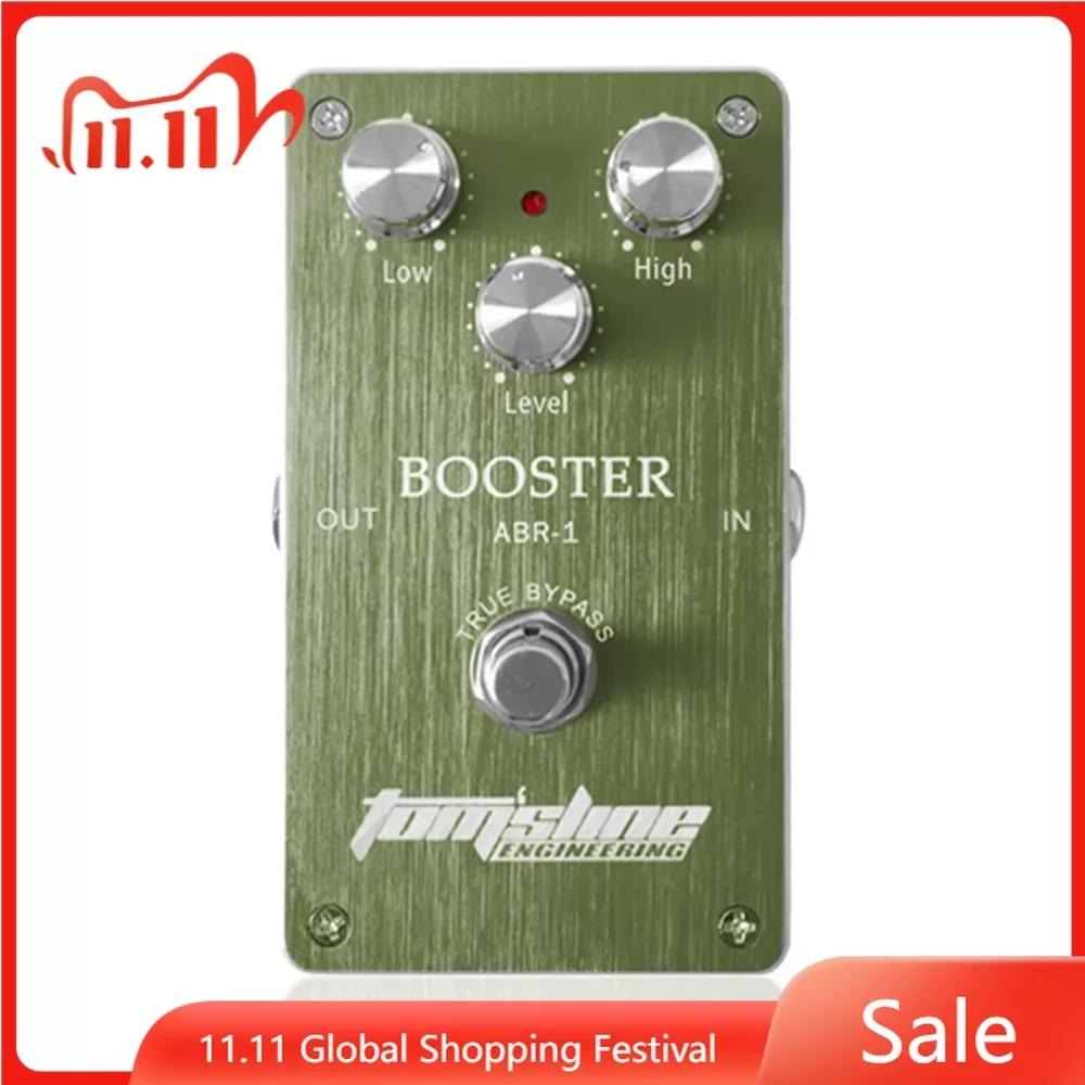 

Aroma ABR-1 Analogue Booster Pedal Electric Guitar Effect Pedal Aluminum Alloy Housing Ture Bypass Guitar Parts & Accessories