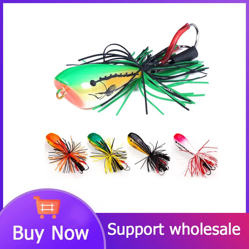 

1pc Frog Fishing Lures Bait 10g Spinner Topwater Jig Bionic Artificial Bait Fishing Tackle For Freshwater Seawater Drop Shipping