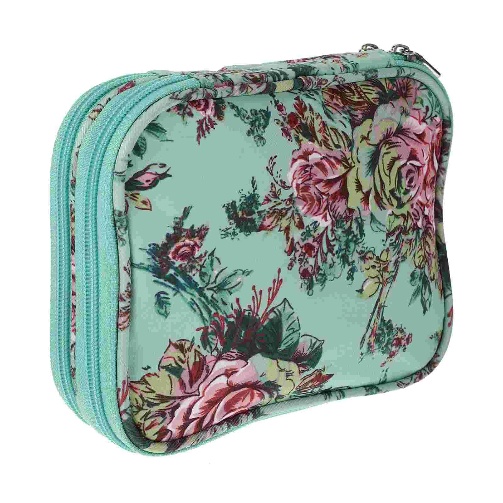

Bagcrochet Organizer Storage Knitting Sewing Decorative Large Case Hook Accessories Tools Capacity Circularzipper Empty Travel