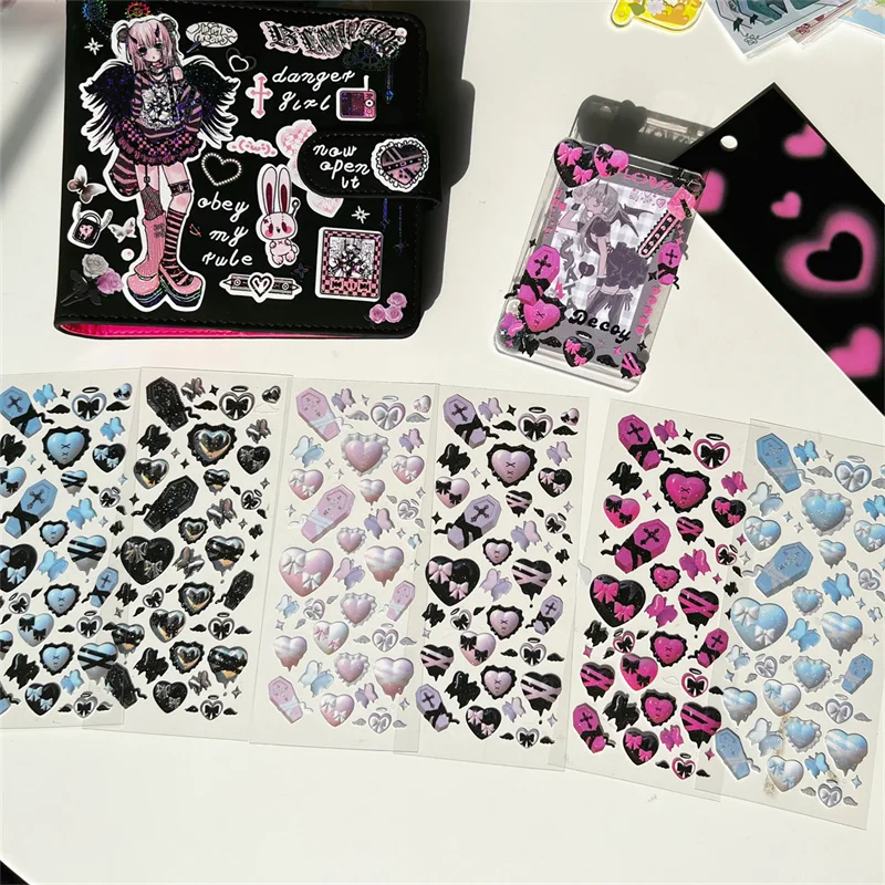 Корейские милые наклейки в стиле милых влюбленных бабочек материал сделай сам