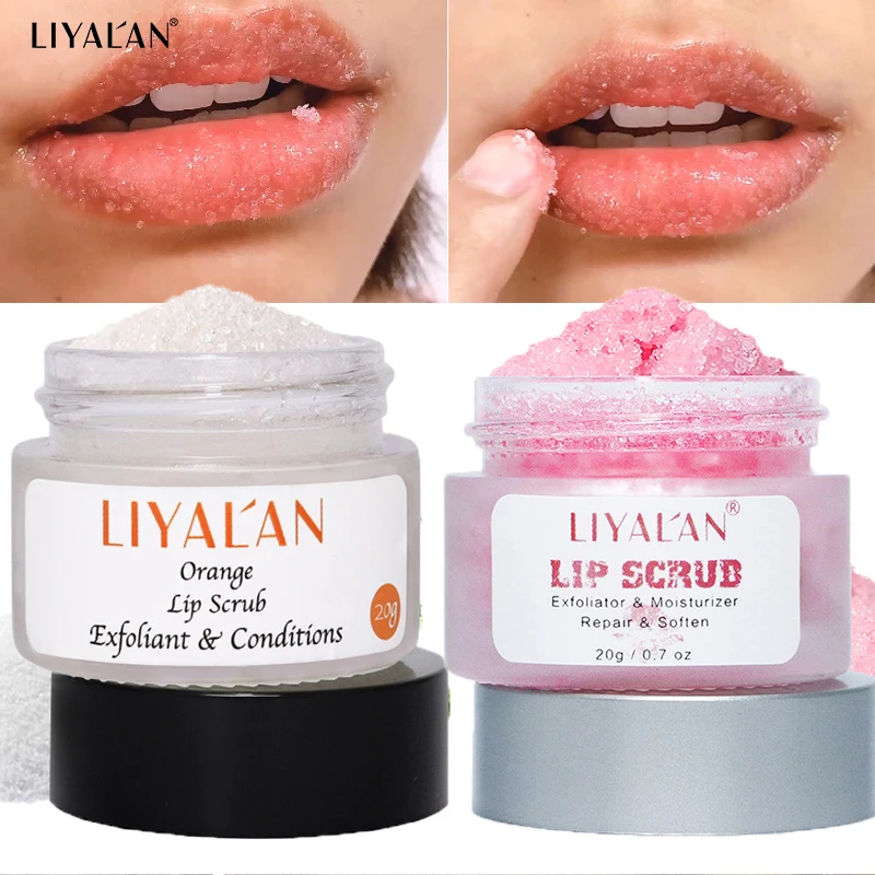 Lip Scrub Exfoliating Smooth Moisturizing Nourish Lips Care Repair Fine Lines Lighten Wrinkle Remove Dead Skin Sugar Lipscrub