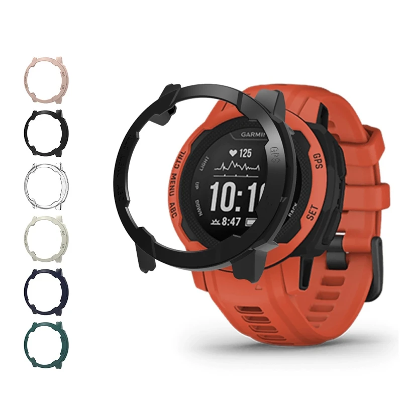 Противоударный чехол мягкий для Garmin Instinct 2S защита экрана бампер - купить по