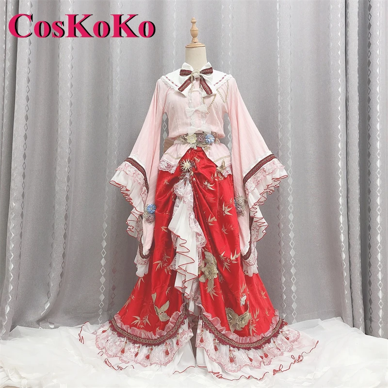 

CosKoKo Houraisan Kaguya Cosplay Anime Game Touhou Project Costume Gorgeous Sweet Formal Dress Women Party Role Play Clothing
