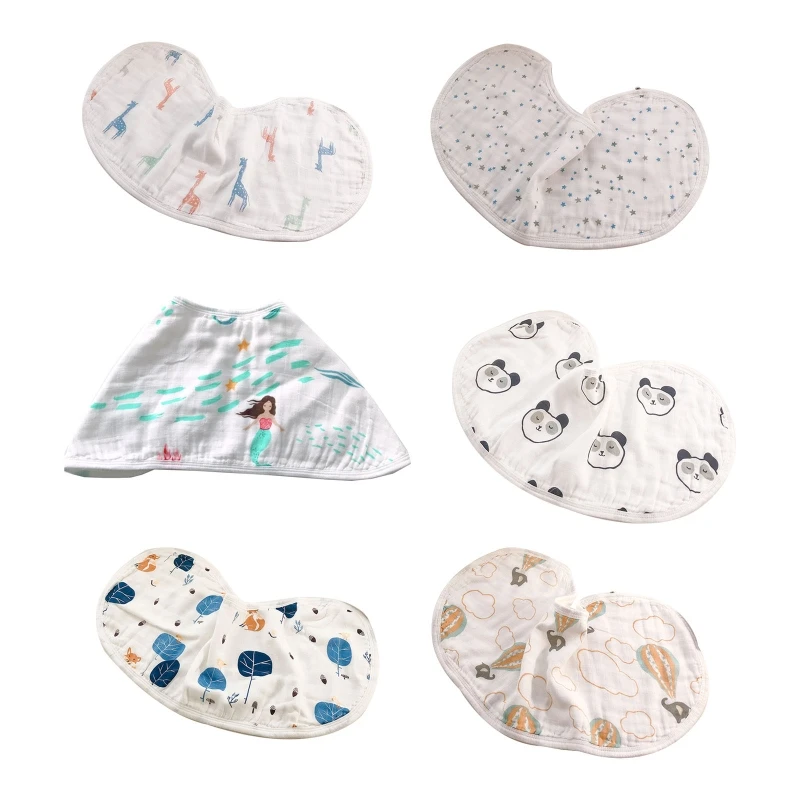 

Baby Bibs Newborn Muslin Bibs for Teething and Drooling Unisex Cotton Baby Bibs G99C