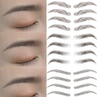 water based hair liked authentic eyebrow tattoo sticker waterproof cosmetics long lasting makeup false eyebrows stickers 1pc
