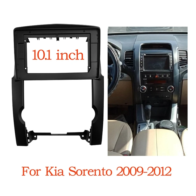 

10,1 дюймовый 2 Din автомобильный стерео радио Fascia Dash Player DVD адаптер рамка панель для Kia Sorento 2009-2012