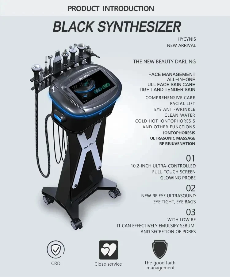 9 в 1 гидравлический Профессиональный аппарат Aqua устройство для лица новое