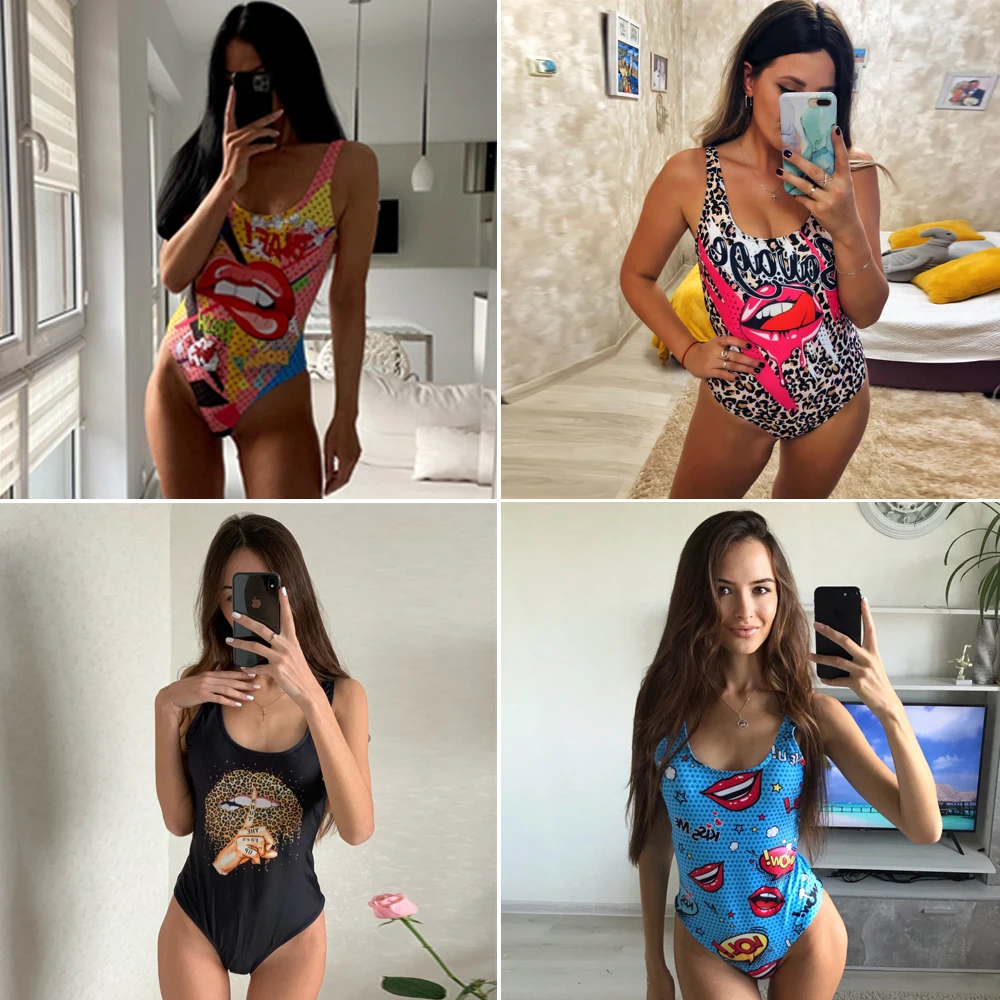 Цельный купальный костюм женская одежда для плавания монокини с пуш-ап