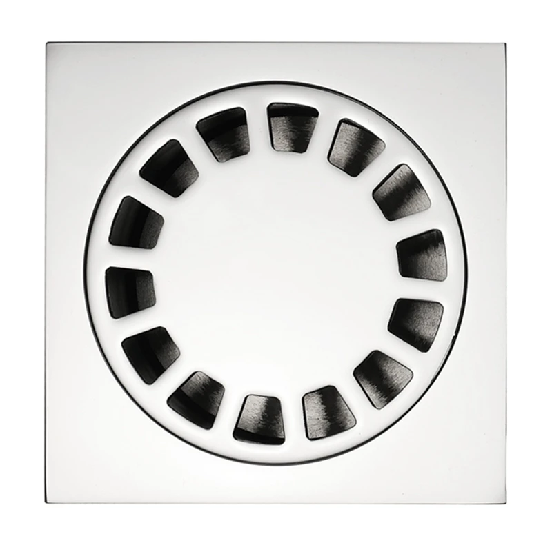

Hot SV-Shower Drain Copper Floor Drain Ordinary Bathroom Toilet Kitchen Balcony Shower Drain Hair Catcher Circular Floor Drain