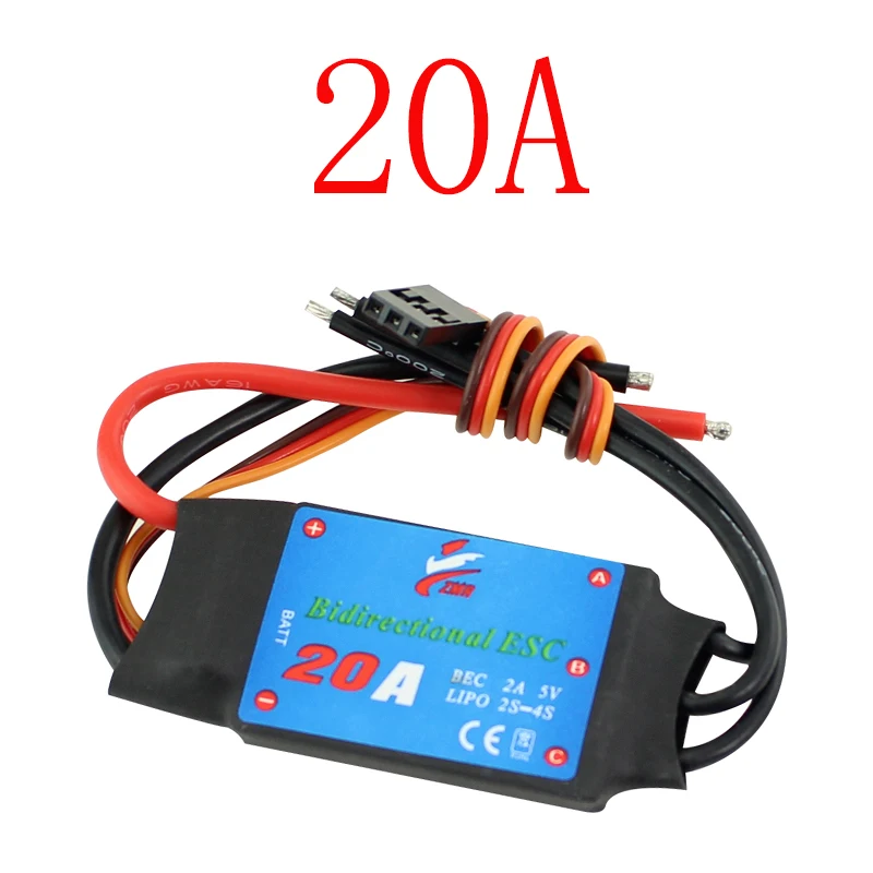 ZMR 12A/20A/30A/40A/50A/60A/80A Bidirectional Brushless ESC for Remote Control Car Pneumatic Underwater Propeller enlarge