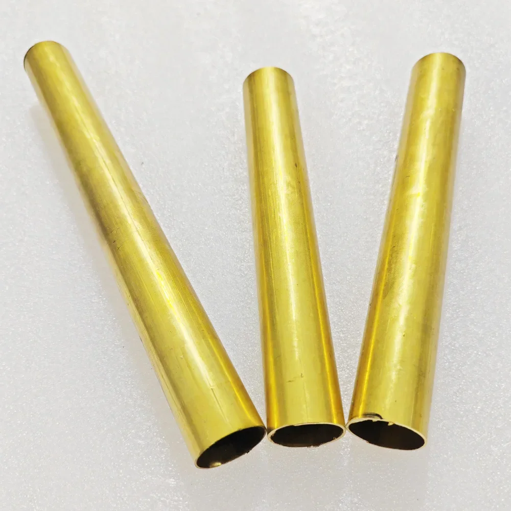 Длина 500 мм желтая латунная трубка полые промышленные трубы DIY CNC Металлические