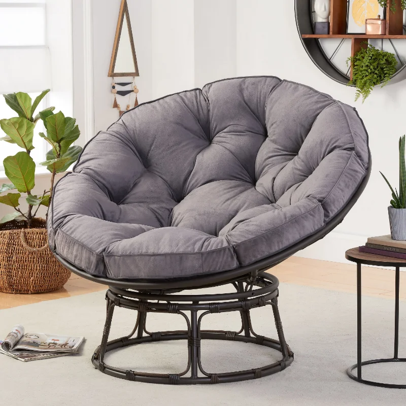 Better Homes & Gardens Papasan Chair, Charcoal Gray balcony furniture  garden furniture