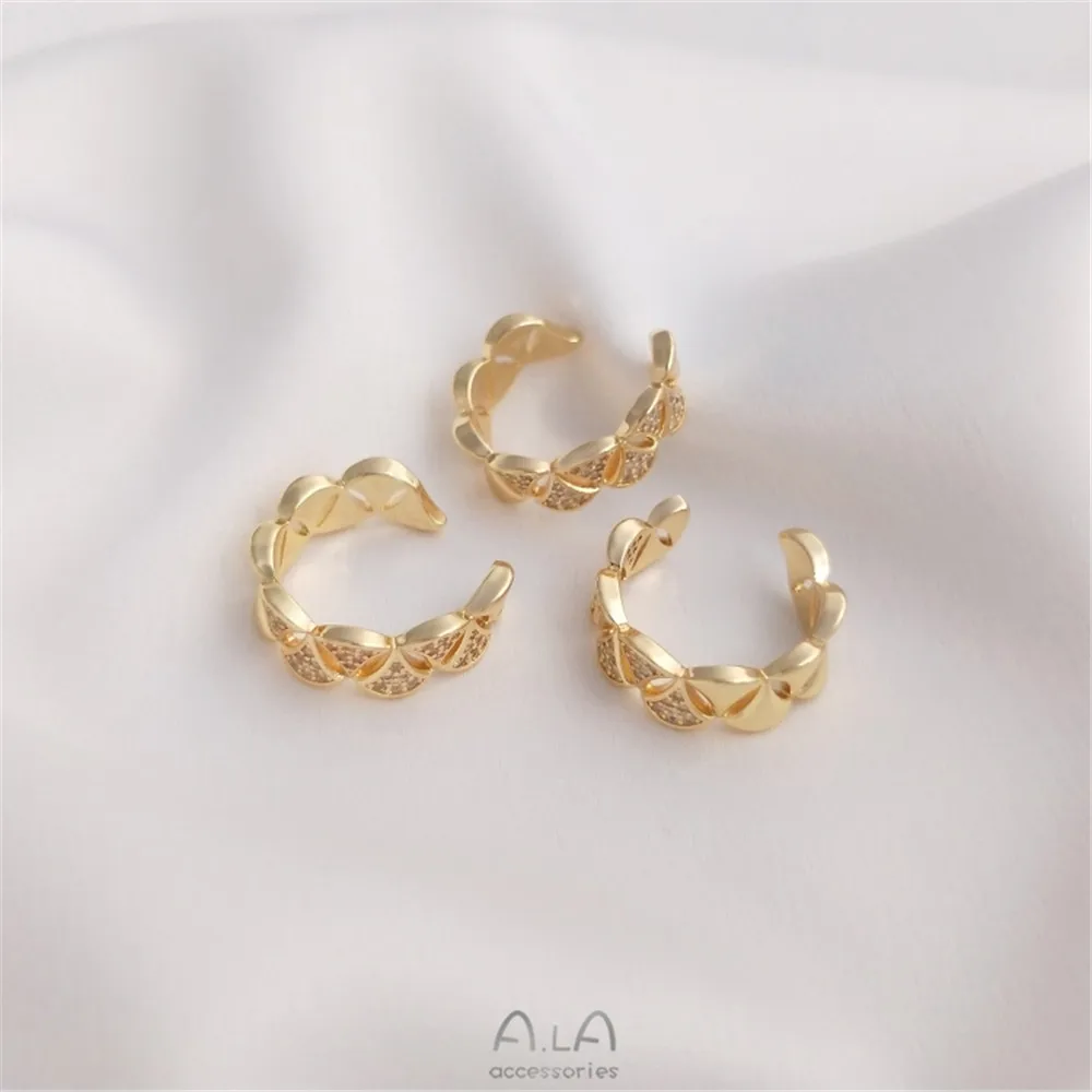 

14k Gold minority elegant high sense ear clip no ear hole ear buckle feminine temperament fashion light luxury ear bone clip