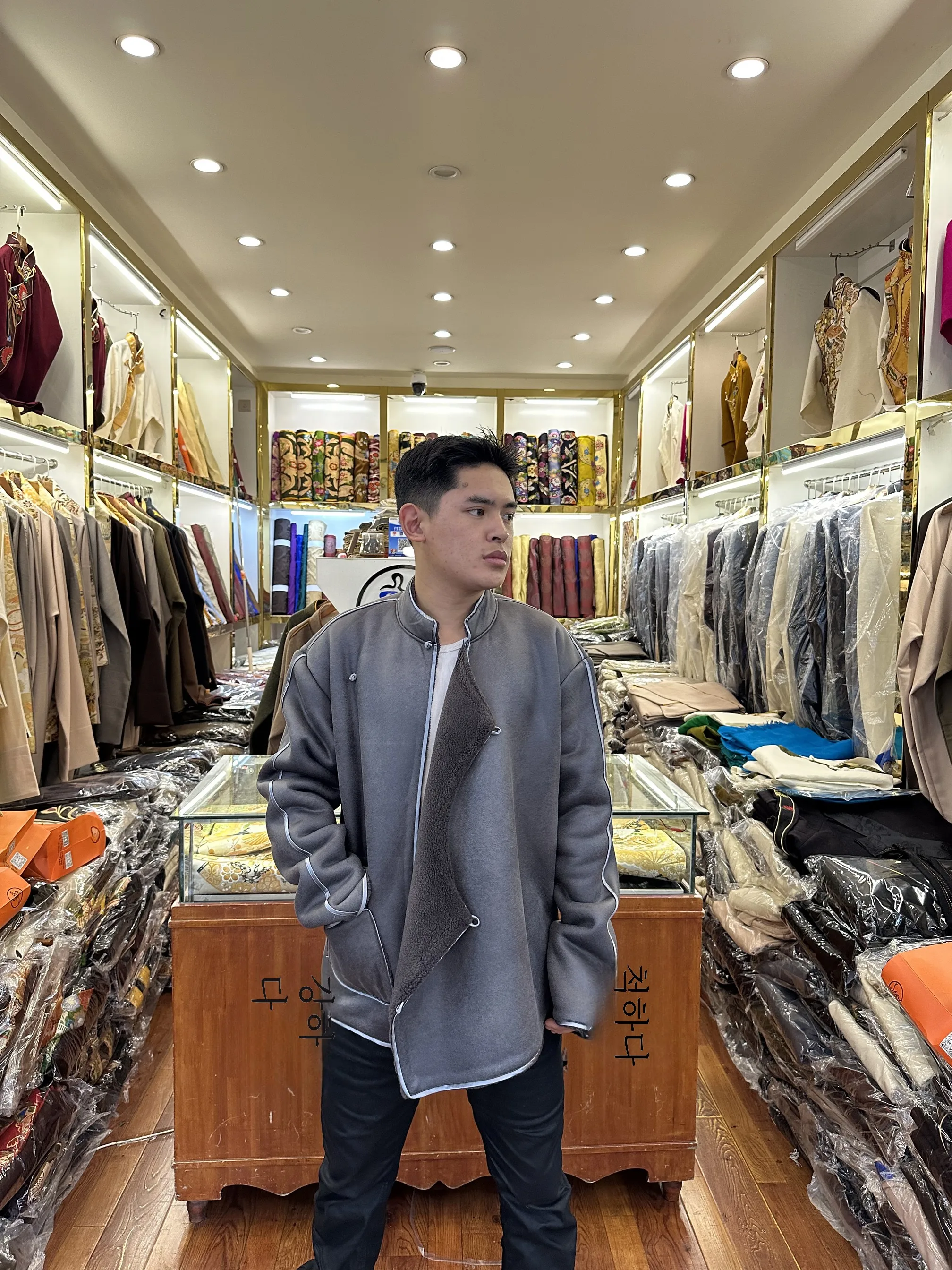 Кожаное пальто Верхняя одежда Мужская тибетская на осень и зиму Мех