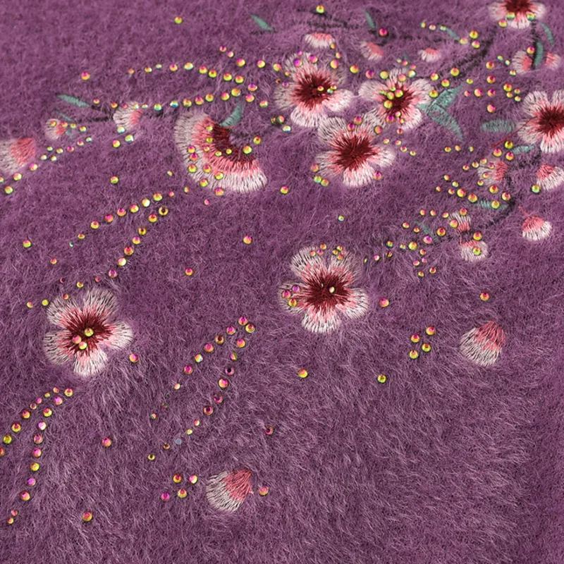 Женский зимний винтажный трикотажный свитер #2906 Теплый среднего возраста с