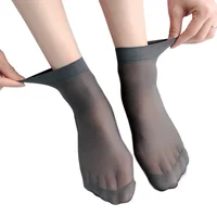 10 Pairs Women Mens Socks Summer Breathable Cool Black Skin Sock