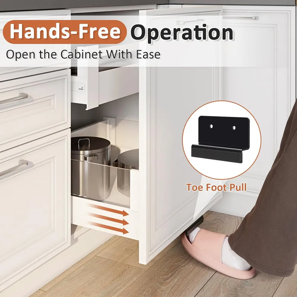 Ножка шкафа для ящика мусора бесконтактные монтажные ручки без помощи рук