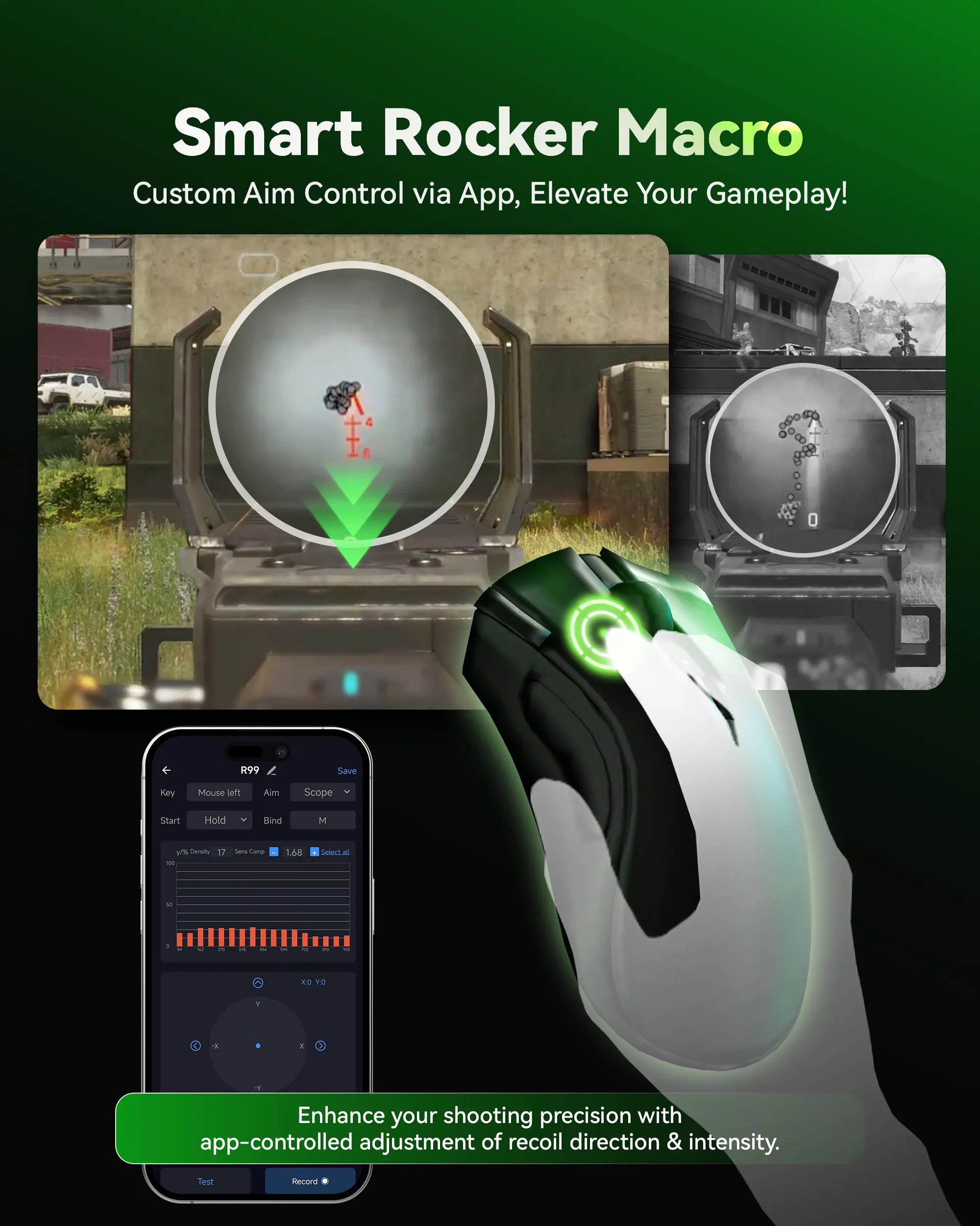 Фото Официальный Aimzenix — AX200 PC Gaming K&M конвертер/адаптер, Smart Rocker Macro, настройка приложения, для игры FPS, RTS, Apex №4