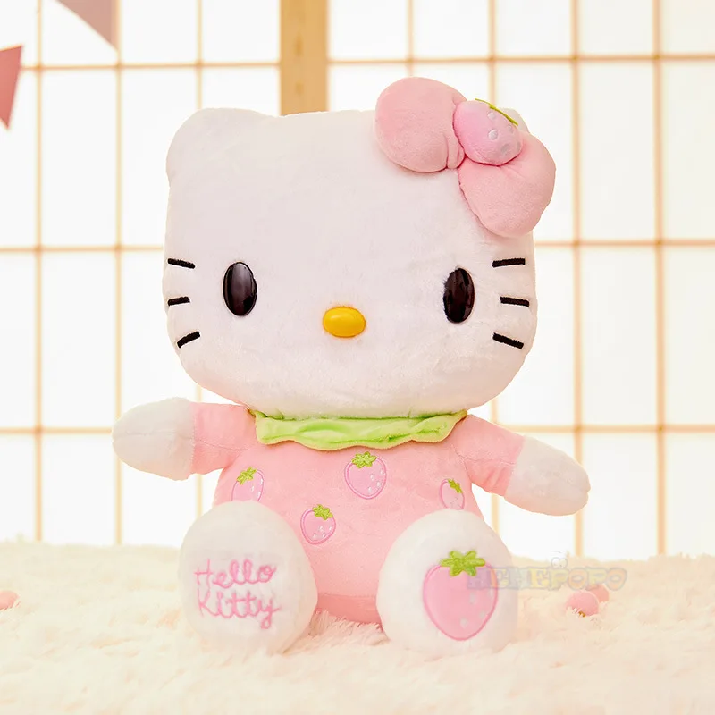 

Новинка Sanrio, кукла с фруктами Hello Kitty, клубника, виноград, кот, кукла, Детская плюшевая игрушка, декоративная подушка для девочки, спальни, мил...