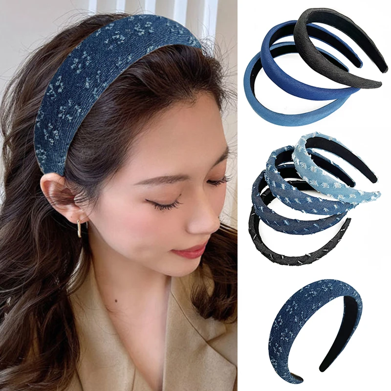 Wide Hair Hoops Fashion Elegant Hair Bands Head Bezel Headdress Hair Accessories For Girls
