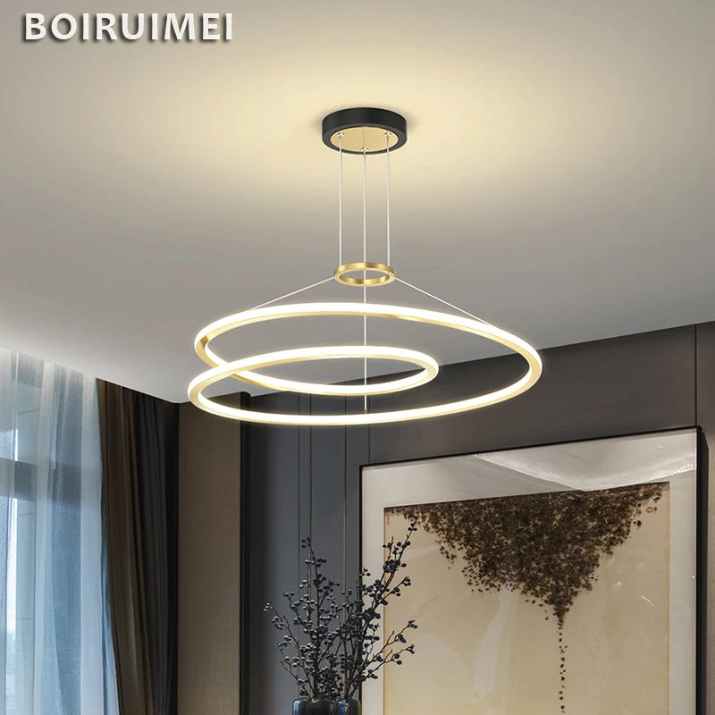 Light Luxury Led Pendant Chandelier Modern Bedroom Ceiling Lamps Minimalist Style Restaurant Creative Home Lighting Lamps